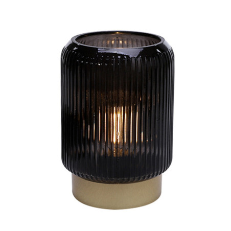 Lanterne led verre strie