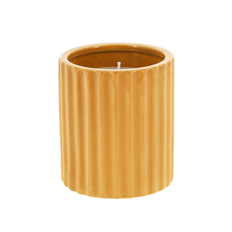 Bougie striee ocre