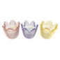 Bougie citronnelle fleur verre