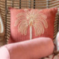 Coussin slub coton 45x45cm palmi