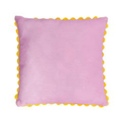 Coussin piping feston 45x45cm