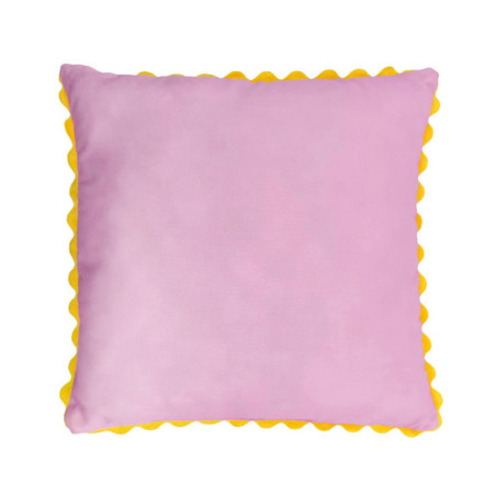 Coussin piping feston 45x45cm