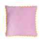 Coussin piping feston 45x45cm