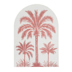 Toile lin arche palmier