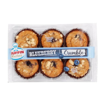 Muffin myrtille crumble 6x45g