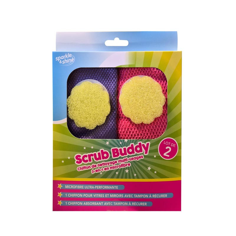 Set microfibre 2 en 1 multiusage