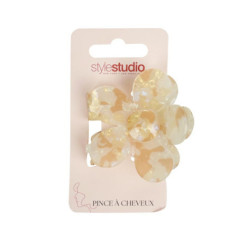Pince cheveux fleur marble