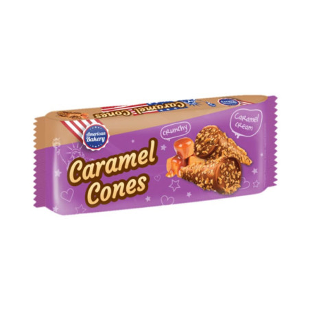 Gaufrette cones chocolat caramel