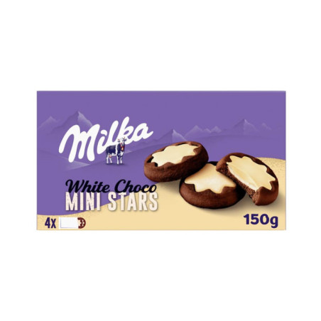 Biscuits mini stars white 150g