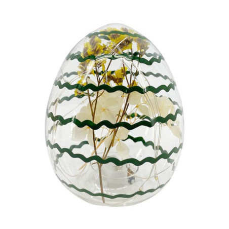Oeuf de deco led avec fleurs