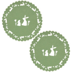 Lot de 2 sous assiettes