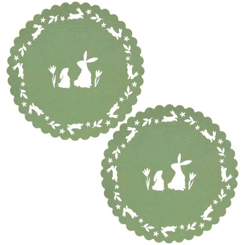 Lot de 2 sous assiettes