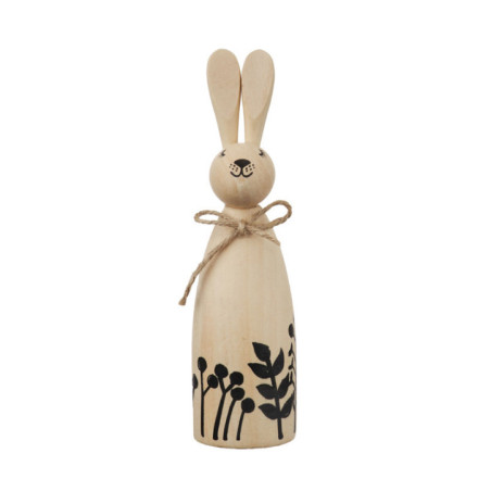 Lapin de deco en bois h 16.5cm