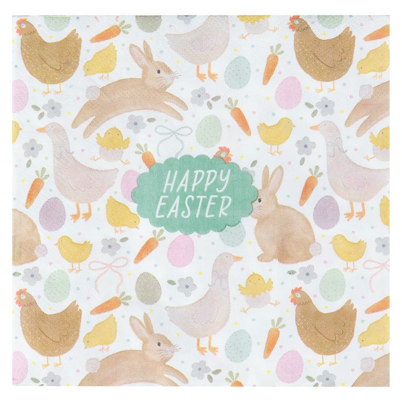 Serviettes 33x33cm x20 papier pa