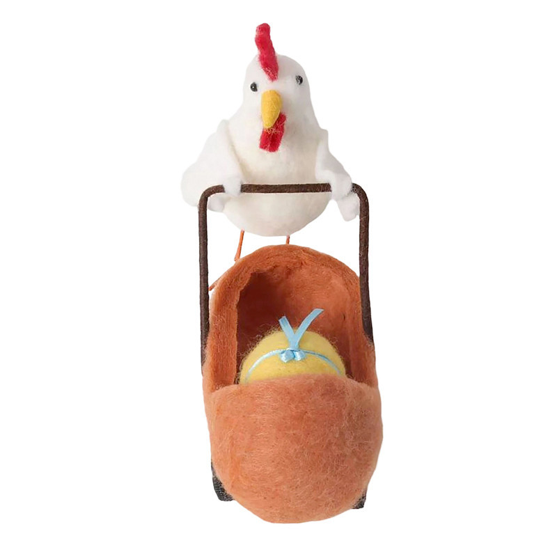 Poule avec pousette et Auf