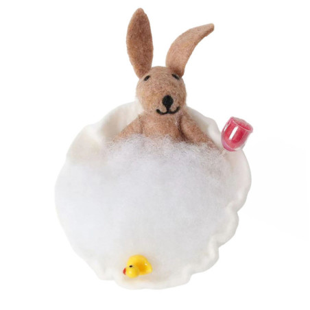 Lapin au bain avec canard et jus