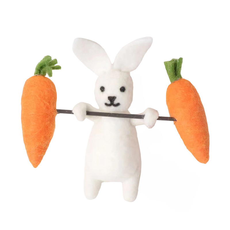 Lapine soso muscu avec carottes