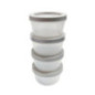 4 boites alimentaire ronde 200ml