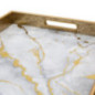 Plateau rectangle mabre blanc