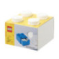 Tiroir bureau 4 plots lego blanc