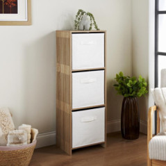 Meuble haut 3 cubes/3 panieres e