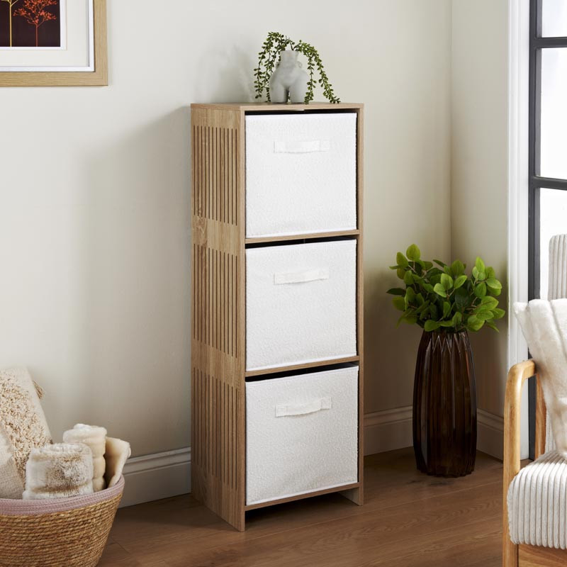 Meuble haut 3 cubes/3 panieres