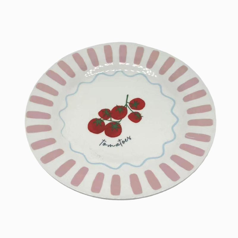 Assiette dessert tomate