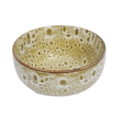 Bol creme tachete d13.9cm