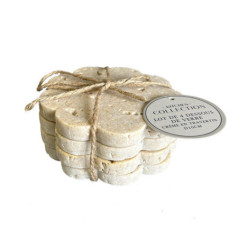 Lot de 4 dessous de verre creme