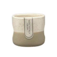 Mug blanc et creme naturel 400ml