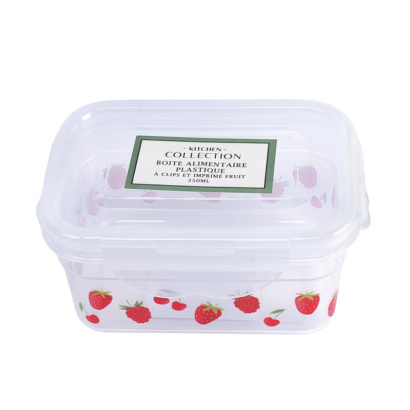 Boite alimentaire plastique clip