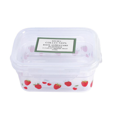 Boite alimentaire plastique clip