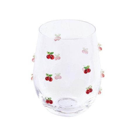 Verre bas fruit en relief