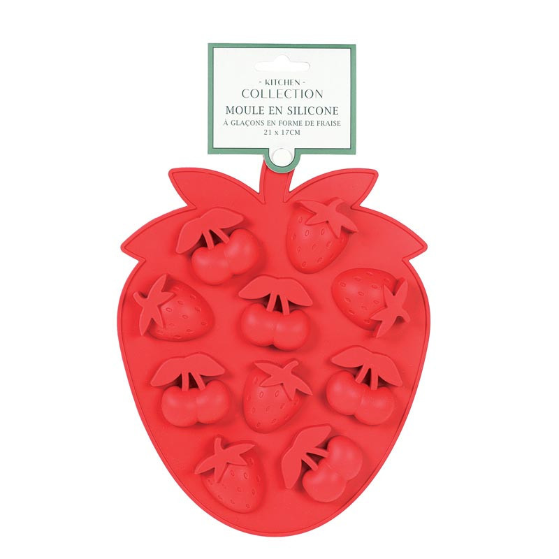 Moule a glacon silicone fruit