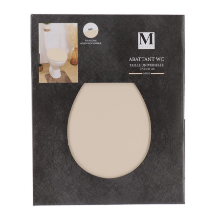 Abattant wc mdf 18 pouces beige