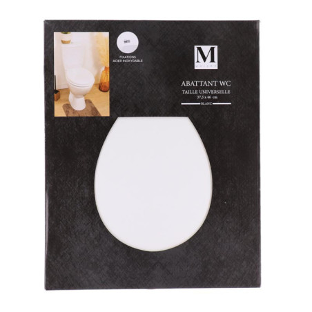 Abattant wc mdf 18 pouces blanc