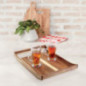 Plateau acacia avec poignees