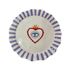Assiette plate yucatan coeur