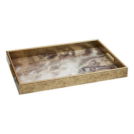 Plateau rectangulaire mabre noir