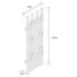 Porte manteau mural finition boi