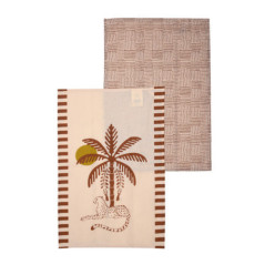 Lot de 2 torchons pantheres