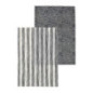 Lot de 2 torchons creme /noir