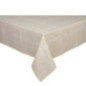 Nappe creme a carreaux 140x240cm