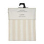 Nappe rayee beige et blanc
