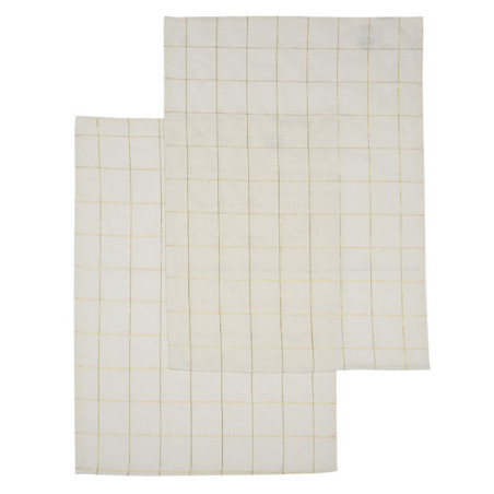 Lot de 2 torchons carreaux