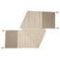 Chemin de table creme et taupe
