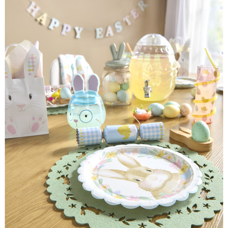 Assiette en carton x10 paques