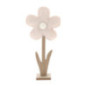 Fleur en tissue base bois