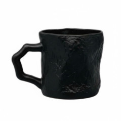 Tasse noir mat texture 170ml