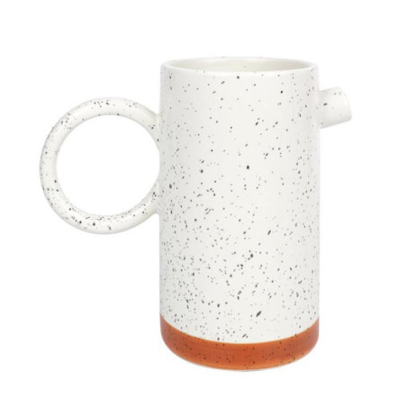 Pichet blanc mouchete